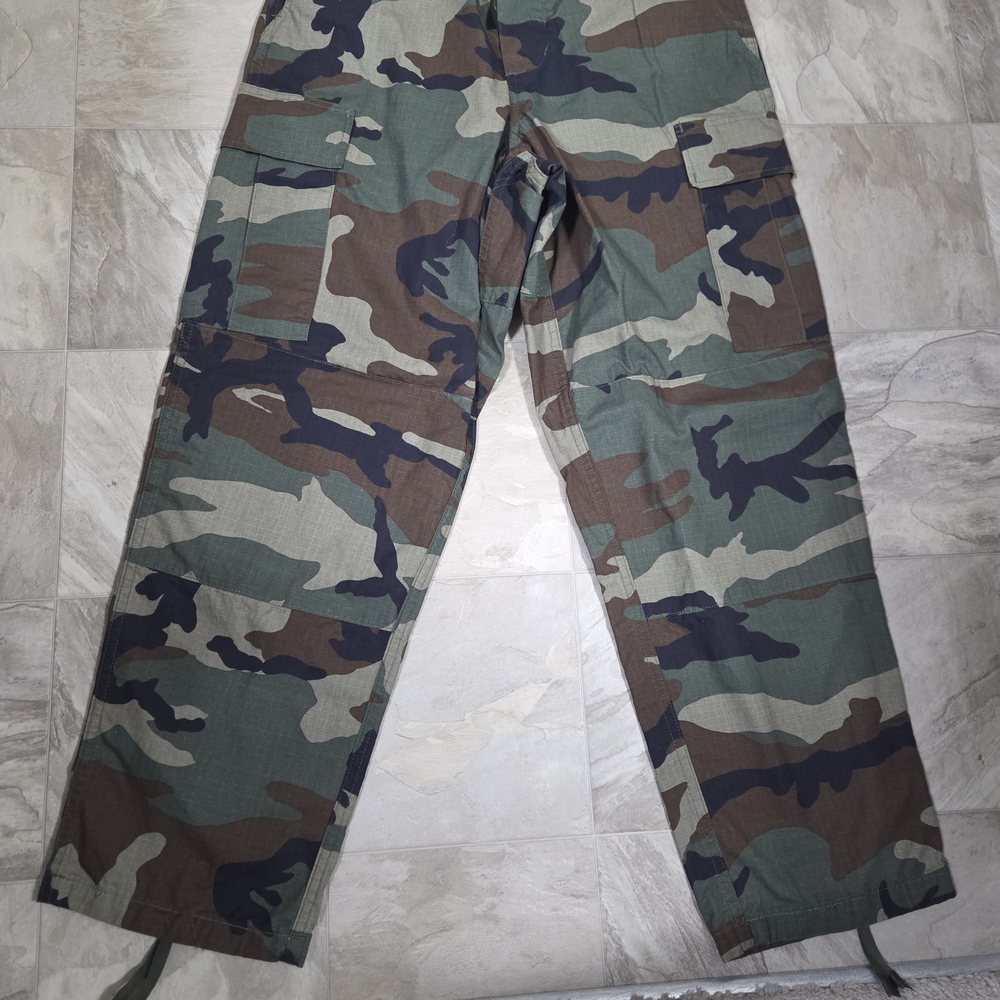 Men's Tri Spec Camo Cargo Pants - Woodland Camouflage Medium Short